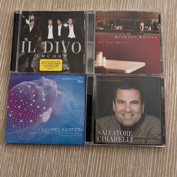 Columbia Records Other - Lot 4 Music CDs Il Divo Michael Bolton Salvatore Chiarelli -Opera Mixed Artists